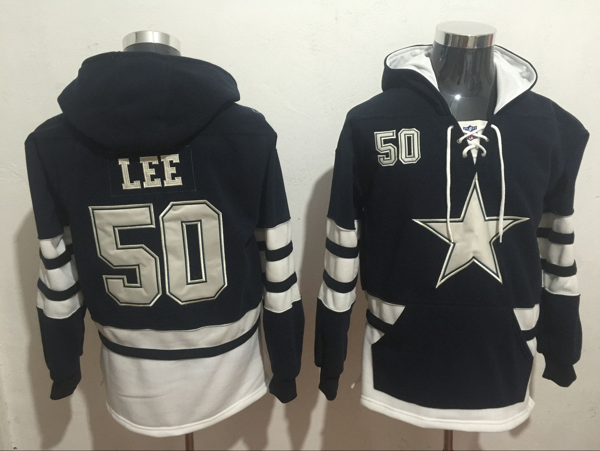 Men NFL Nike Dallas Cowboys #50 Lee blue  Sweatshirts->nfl sweatshirts->Sports Accessory